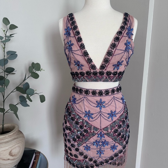 Beaded Two Piece set - Picture 2 of 2